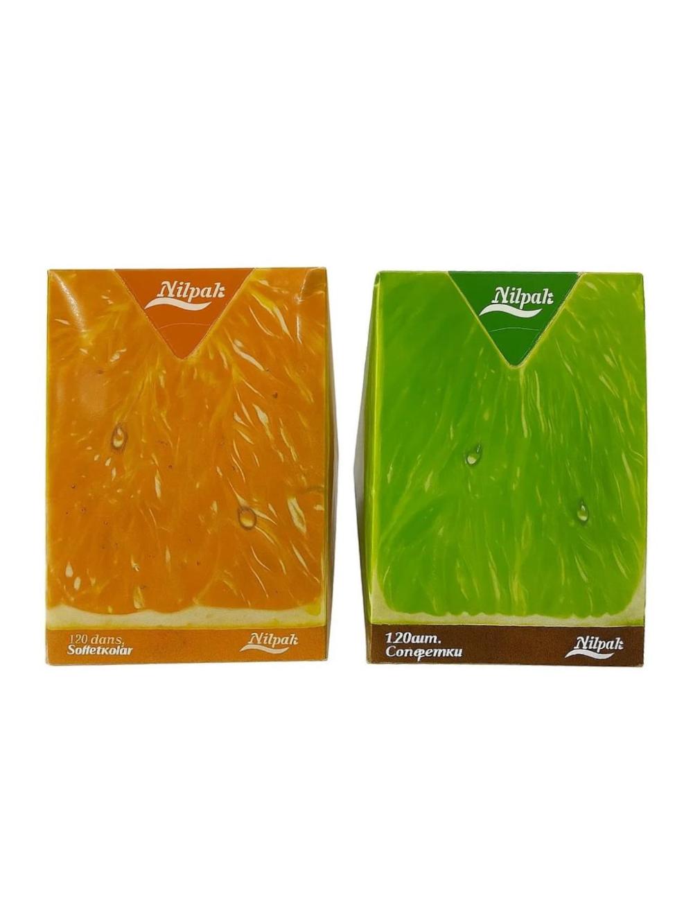 Коробочные салфетки 21*20 см   "Nilpak" (120шт), минимальный заказ 12 шт, Цена указана за единицу 1