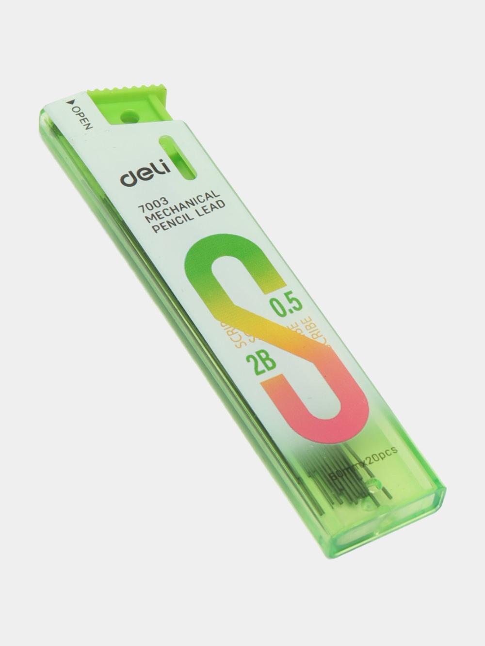 Грифель 0,5мм 2В 20шт 7003 Deli 7003 1