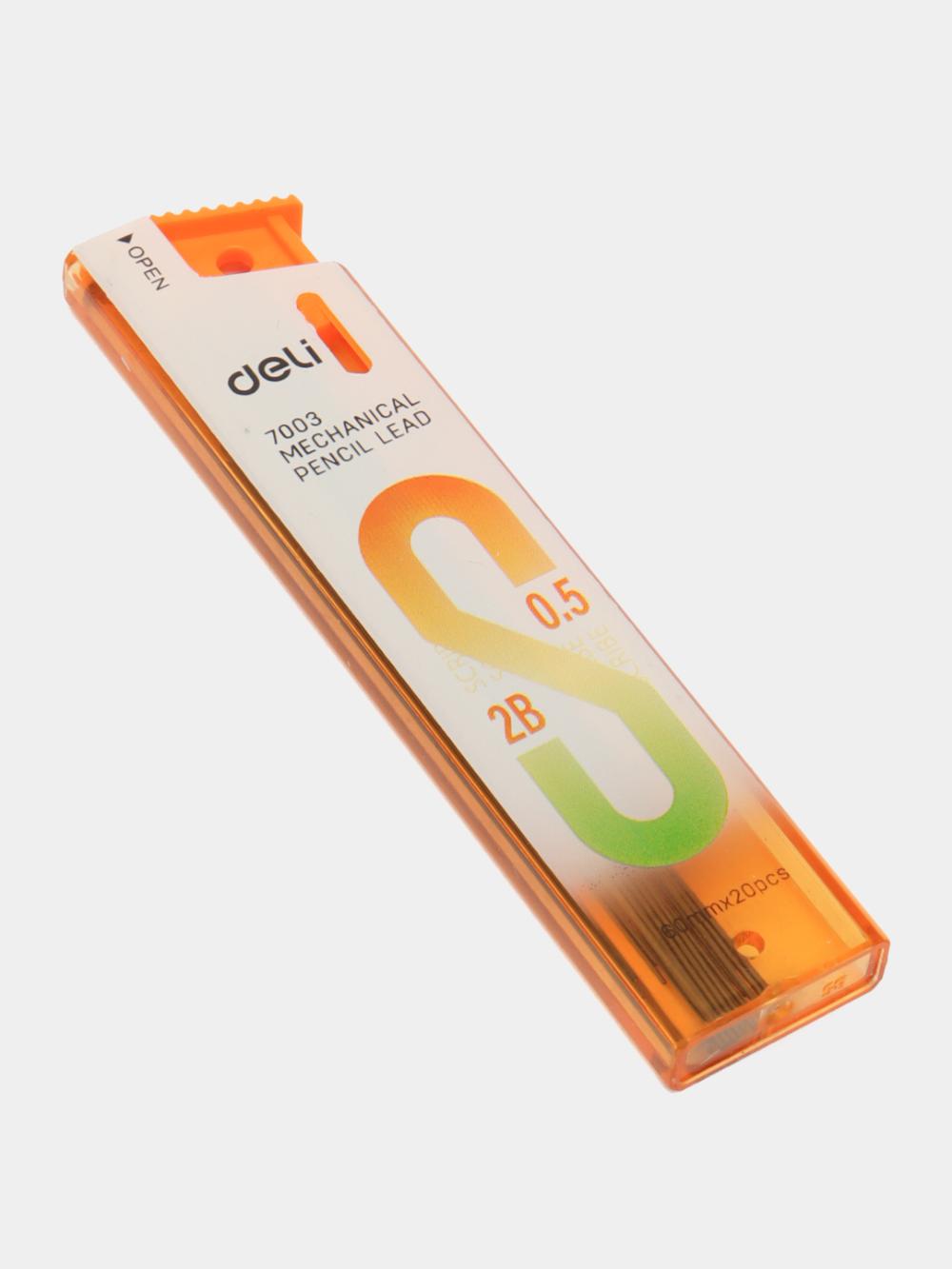 Грифель 0,5мм 2В 20шт 7003 Deli 7003 1