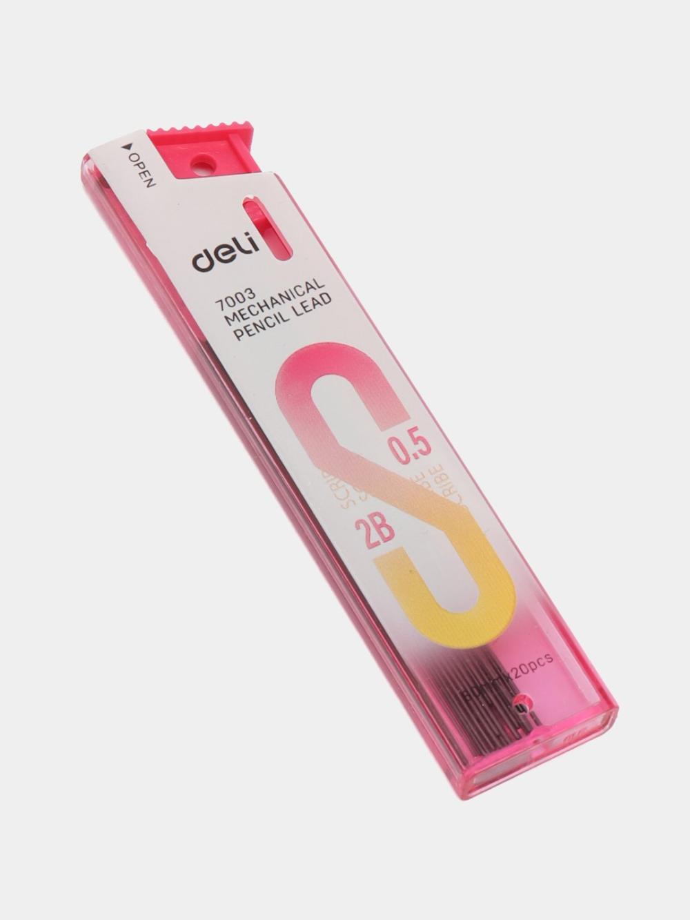 Грифель 0,5мм 2В 20шт 7003 Deli 7003 1