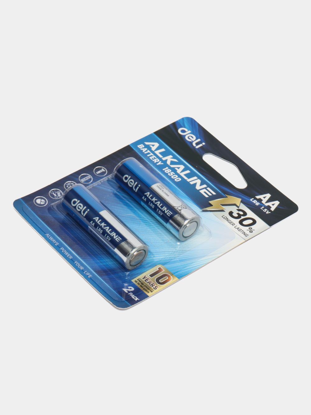 Батарейки AА LR6 1.5V 2шт 18500 Deli 18500 1