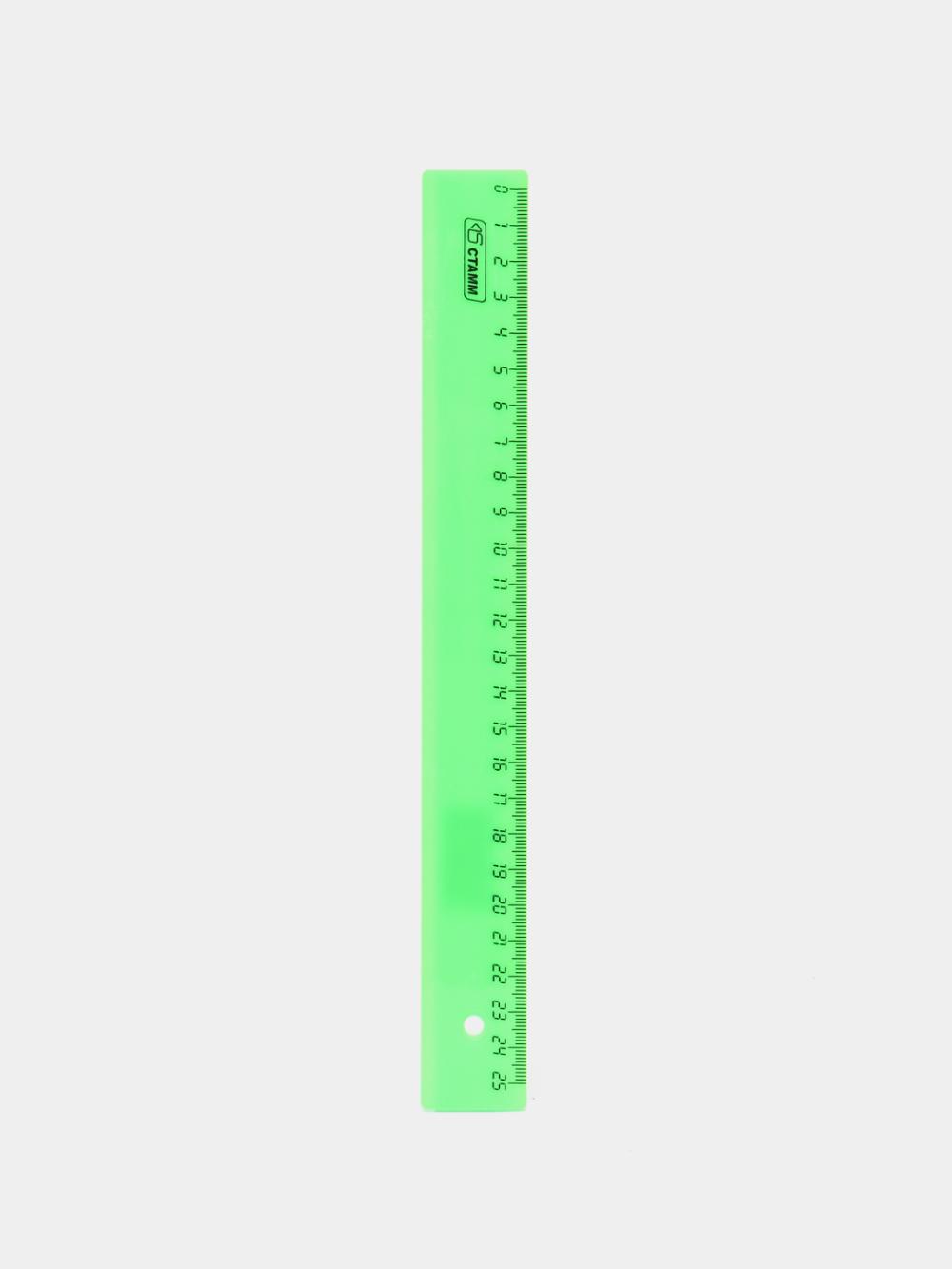 Lineyka 25sm Stamm "Neon", plastik, assorti LN21 1