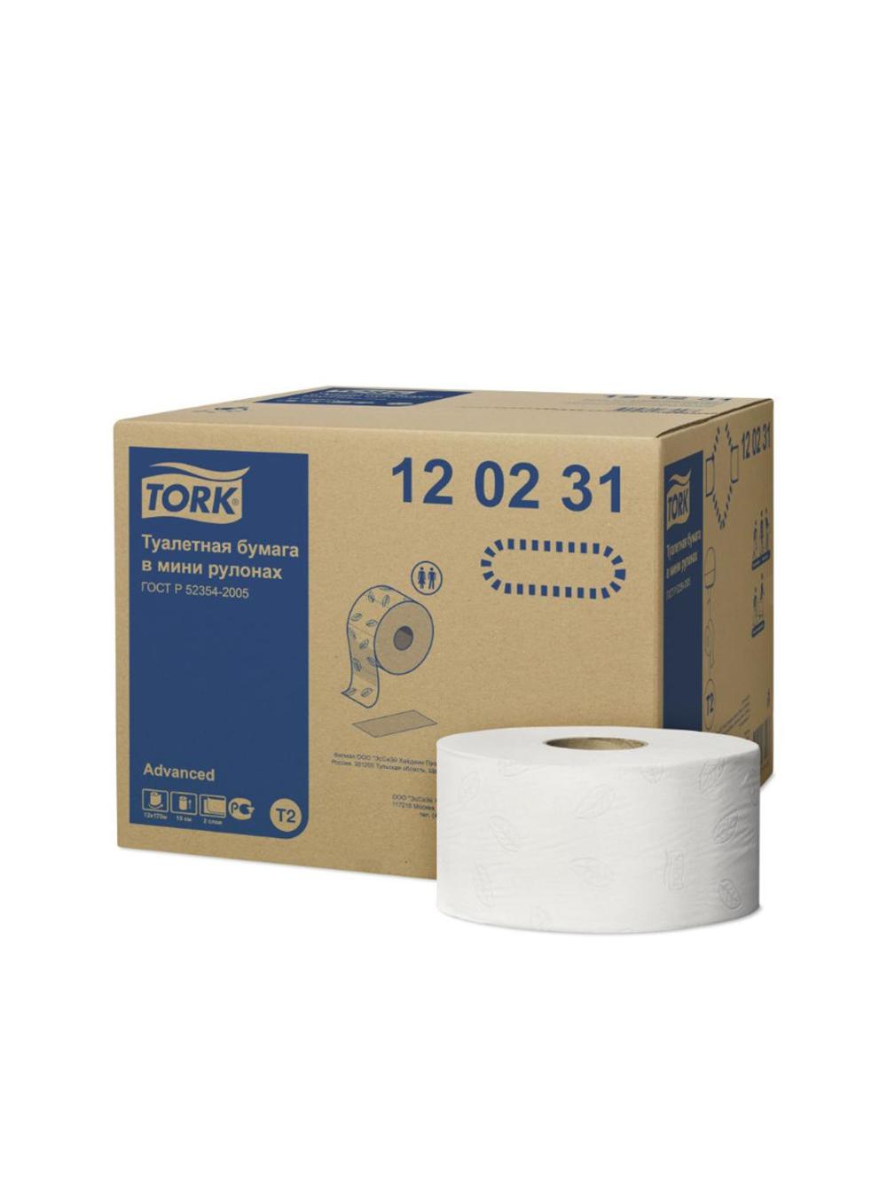Tork т/бумага в мини рулонах 170 м. 2 сл., 1