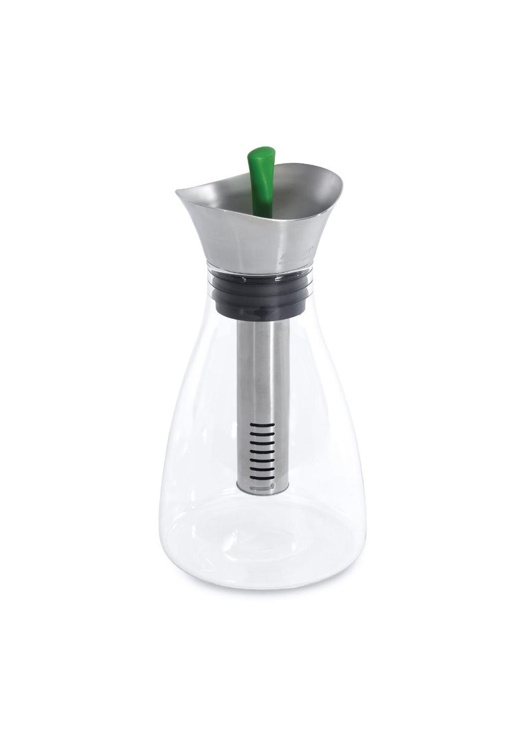 BergHOFF grafin, issiqlikka chidamli, choy uchun, yashil, shisha/plastik/silikon, 1.2 l 1