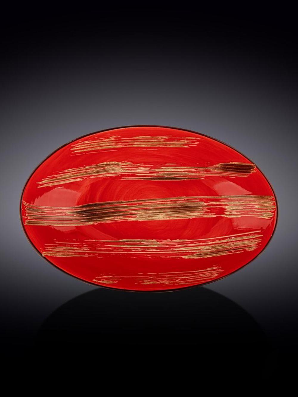 Oval salat idishi 30x19,5x7 sm WL-668241/A 1