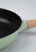 BergHOFF “Ron” 26 sm tova, universal, barcha turdagi plitalar uchun mos, quyma temir, yashil rangda 3