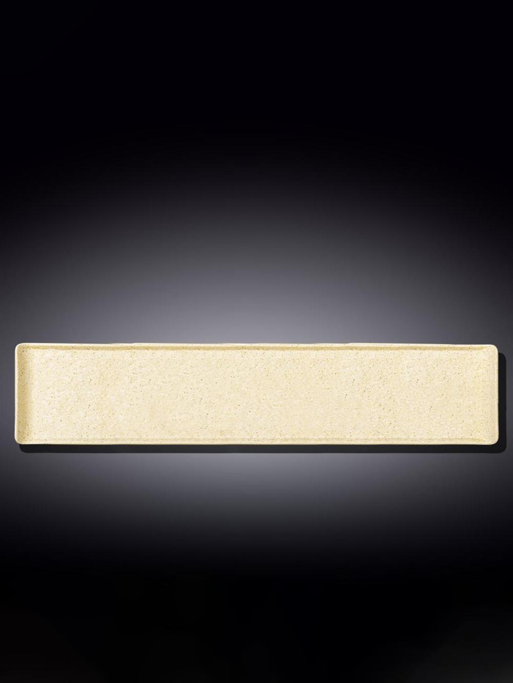 Toʻrtburchak taqdimot likopchasi 46,5x9,5 sm WL-661303/A 1