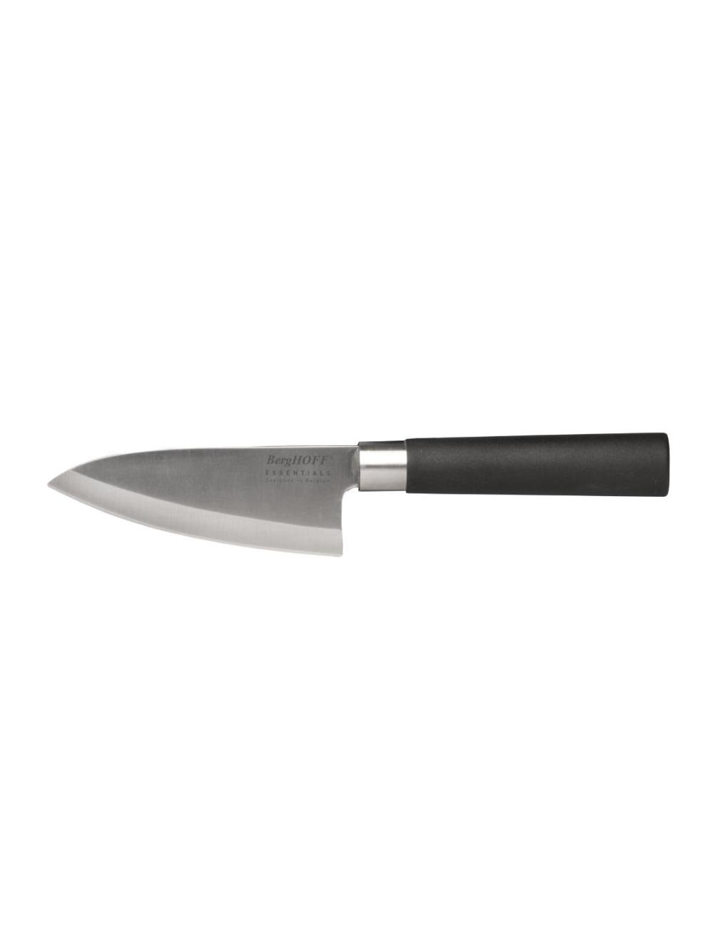 Нож сантоку BergHOFF Essentials, нержавеющая сталь, нескользящая рукоять, 11,5см, черный 1