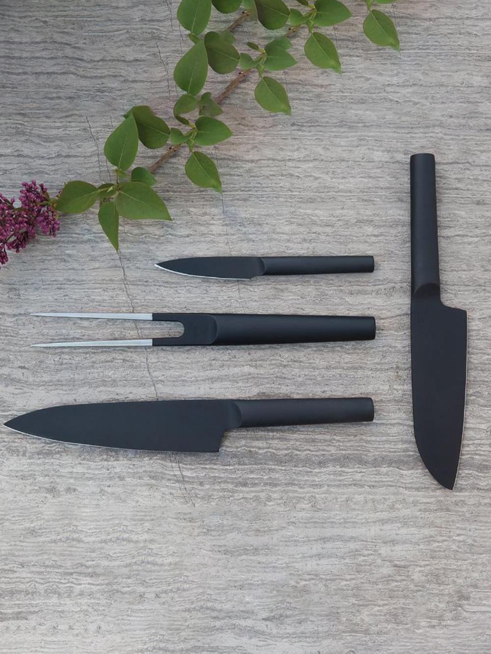 Вилка BergHOFF Kuro, нержавеющая сталь, длина 17 см, для мяса, черная 2