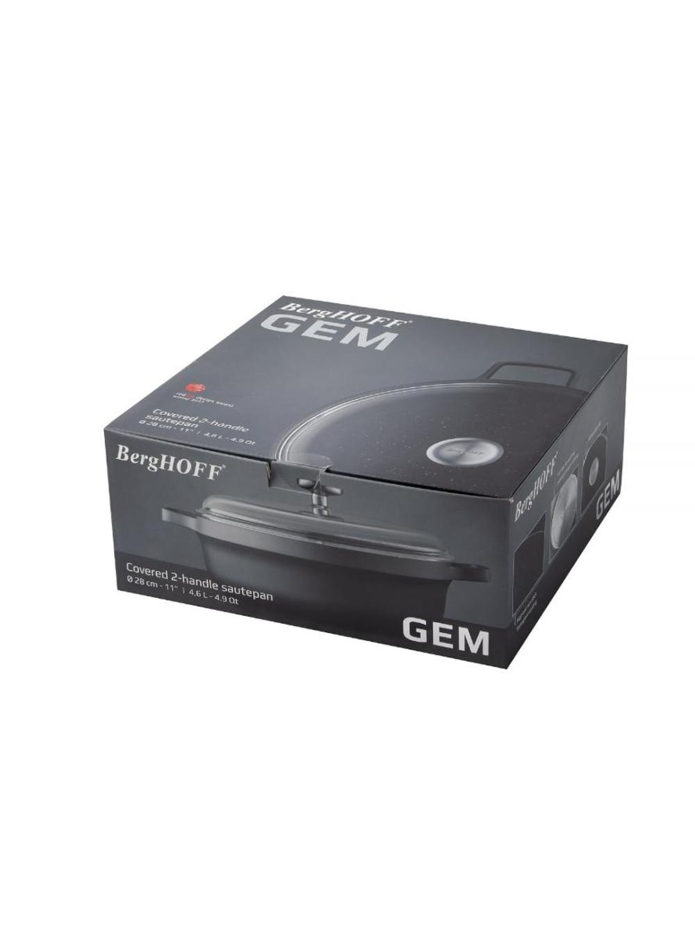 Кастрюля BergHOFF Gem, литой алюминий, антипригарное покрытие, 4.6 л 7
