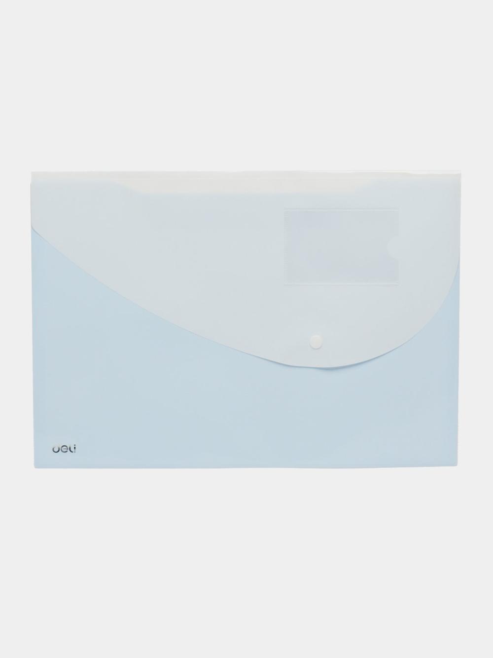 Knopkali papka, 2 boʻlimli, Clear Bag, Deli 5506 2