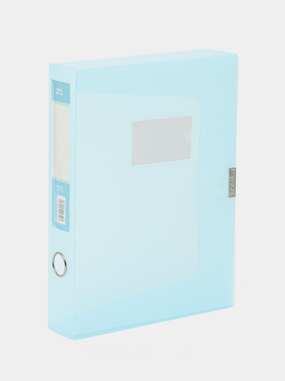 Papka-nakopitel, A4, 55 mm, koʻk, 63211, Deli 63211-bl 1