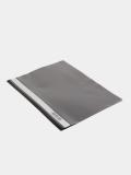 Plastik papka-skorosshivatel, perforatsiyali, Стамм, A4, 160 mkn, shaffof ustli qora, ММ-32254 2