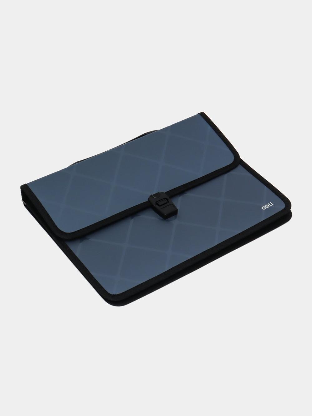 Папка-портфель с 2 отделениями, Deli 39634 3