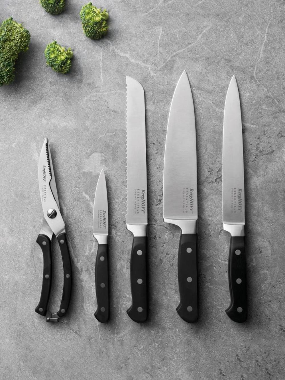 Универсальный нож BergHOFF Essentials, кованое лезвие из нержавеющей стали, черный 4