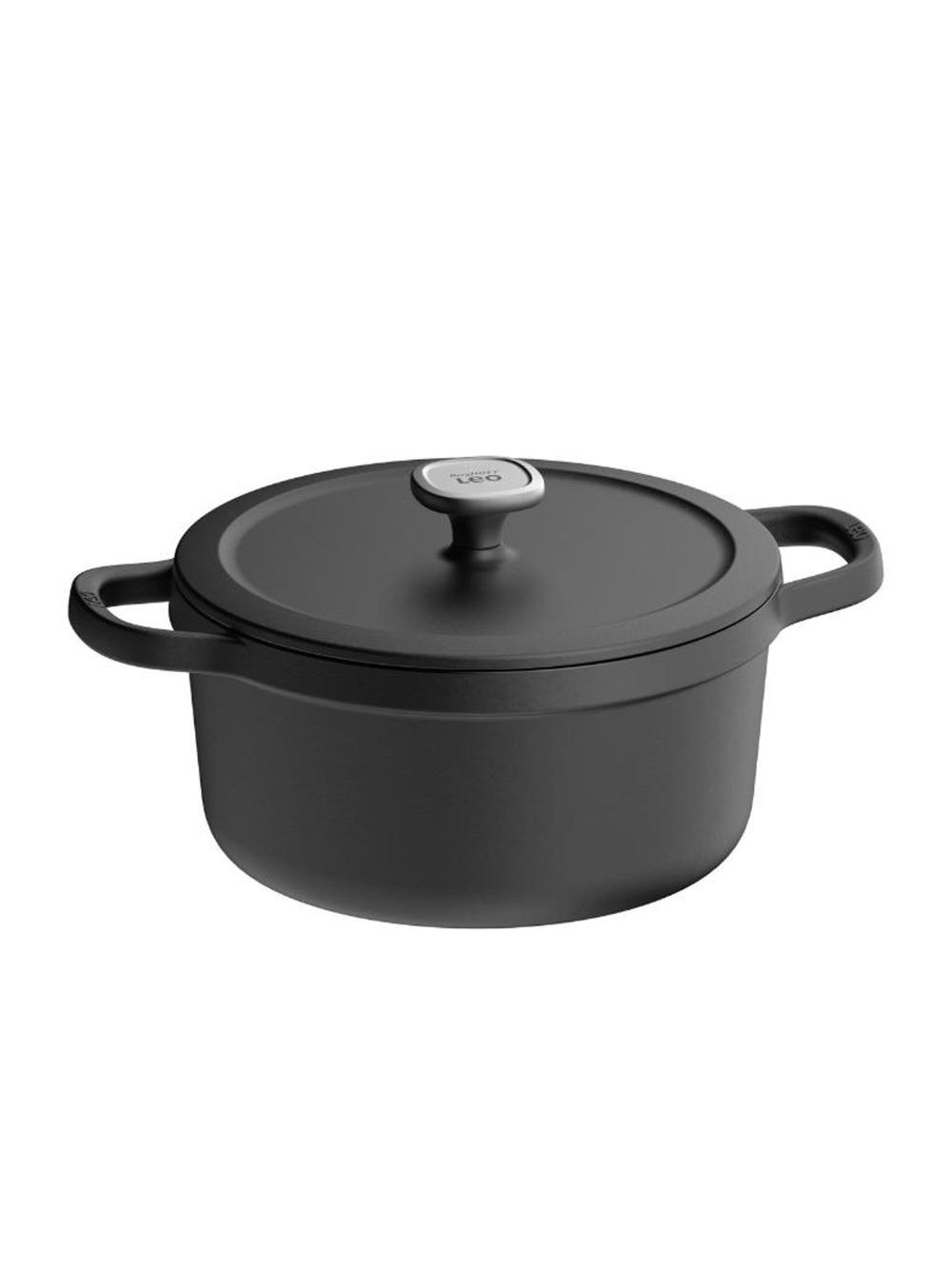 BergHOFF - Кастрюля с крышкой Leo Graphite 26 см чугун арт. 3950466 1
