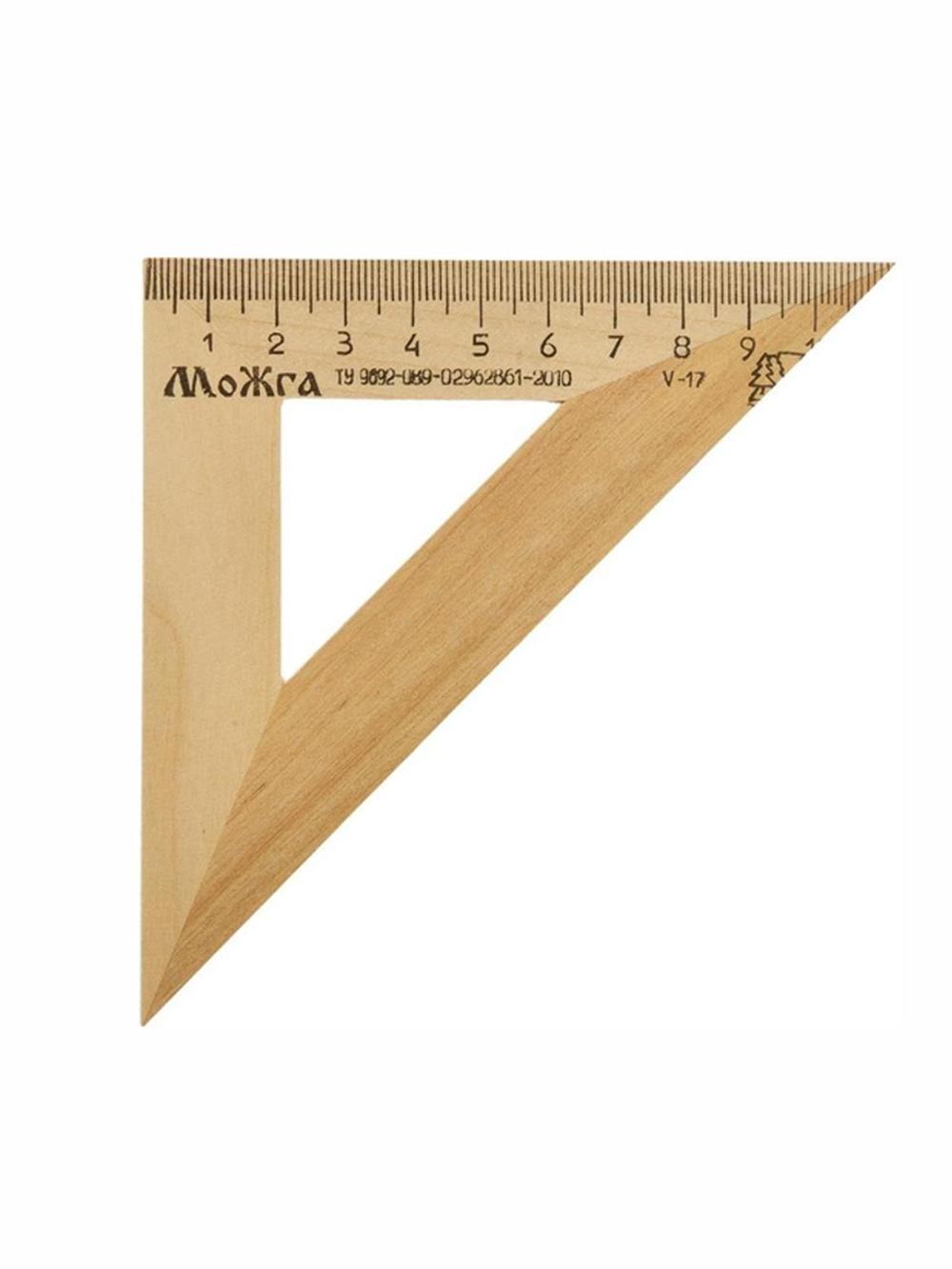 Uchburchak chizgʻich 45°, 11 sm, Можга, yogʻoch, С138 1