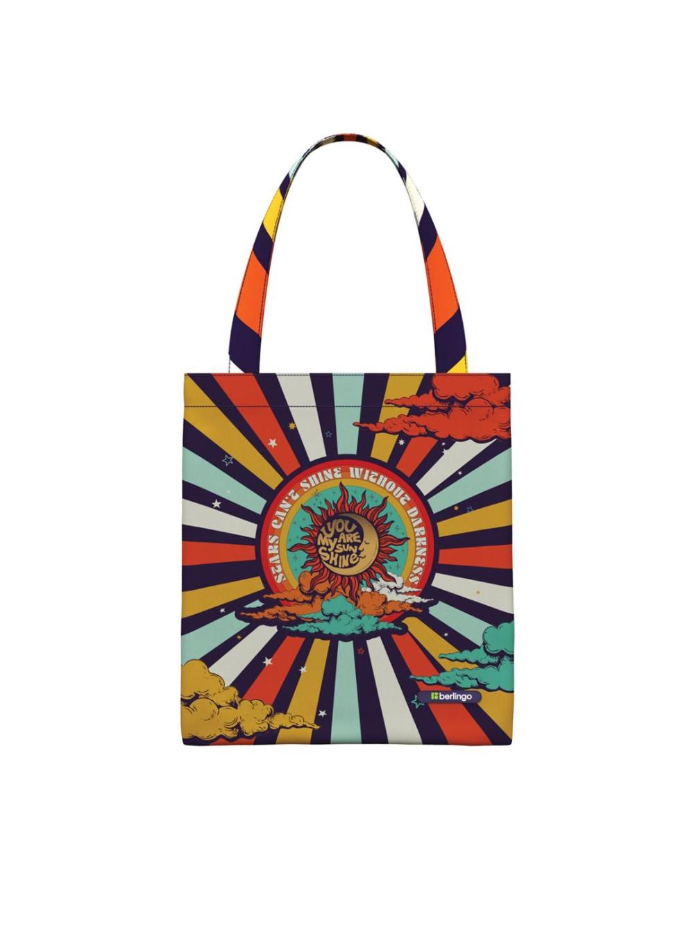 Сумка-шоппер Berlingo "Groovy", 40x35 см, 1 отделение, полиэстер, SH090S15 1