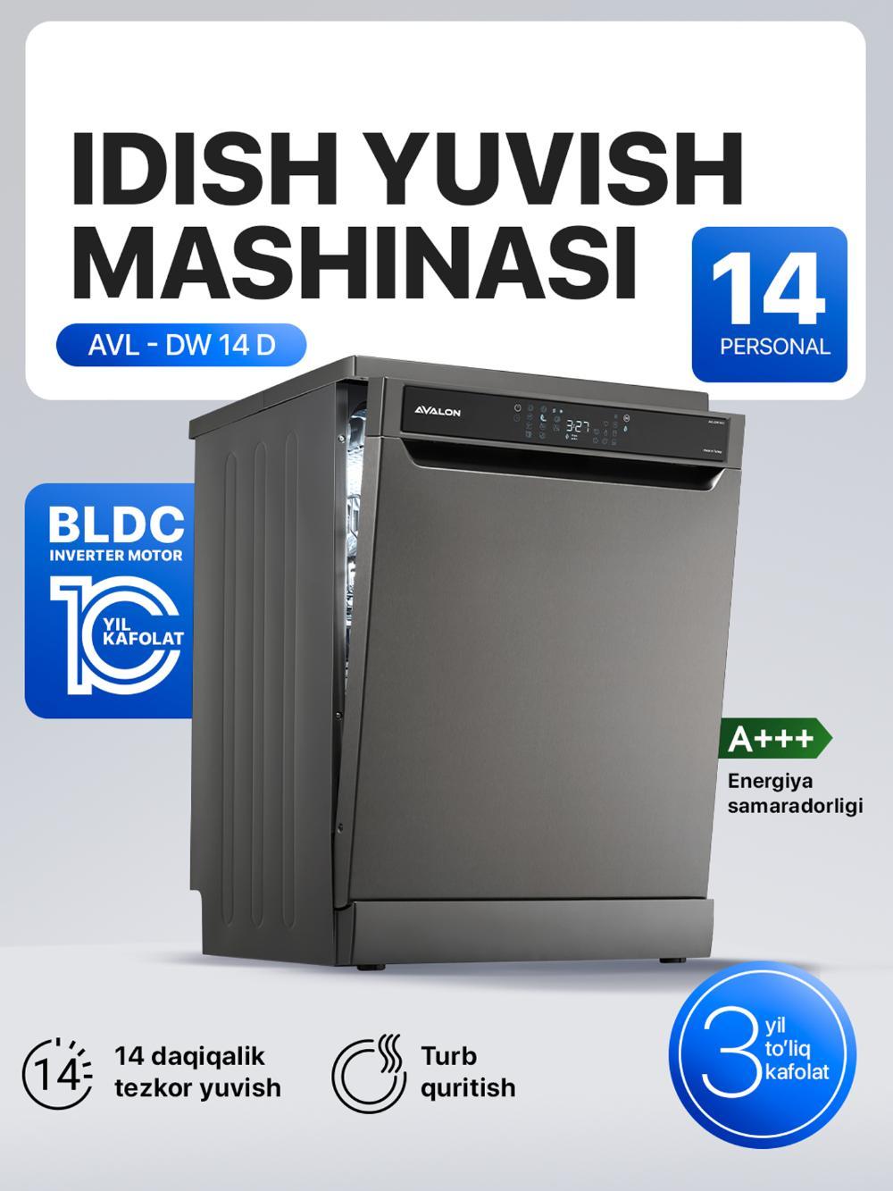 Idish yuvish mashinasi Avalon AVL-DW 14 1
