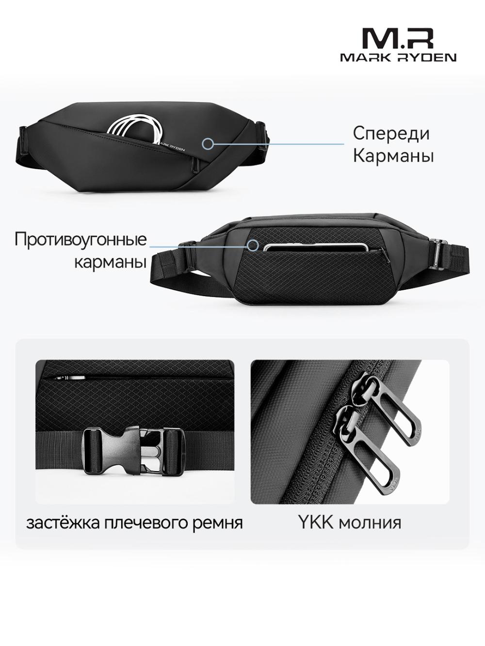 Сумка через плечо Mark Ryden MR5860, мессенджер, кроссбоди, бананка 5