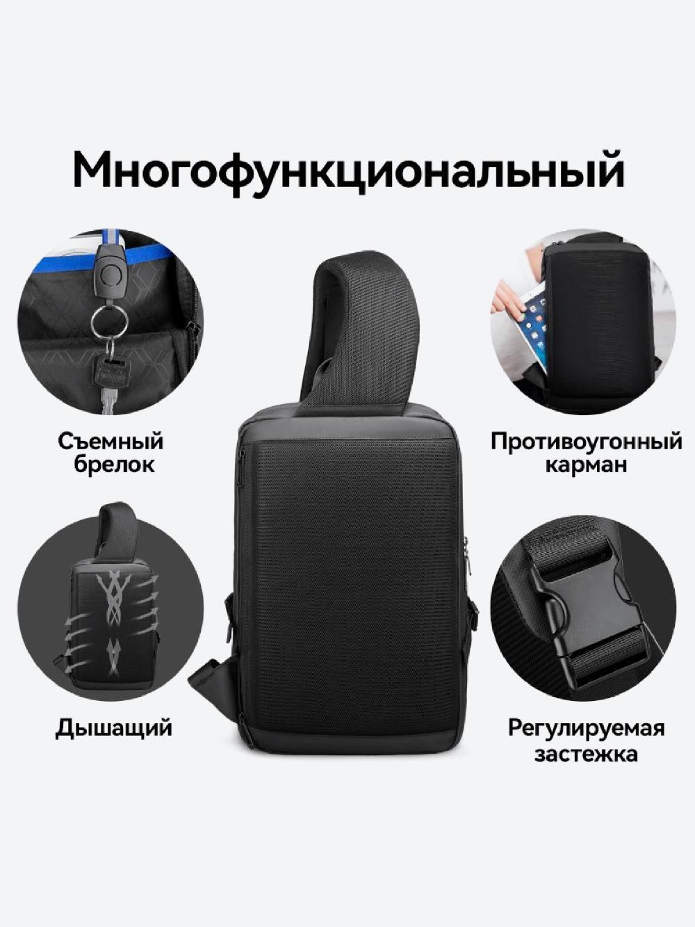 Мини-рюкзак Mark Ryden MR7633 c RFID защитой, сумка через плечо 4