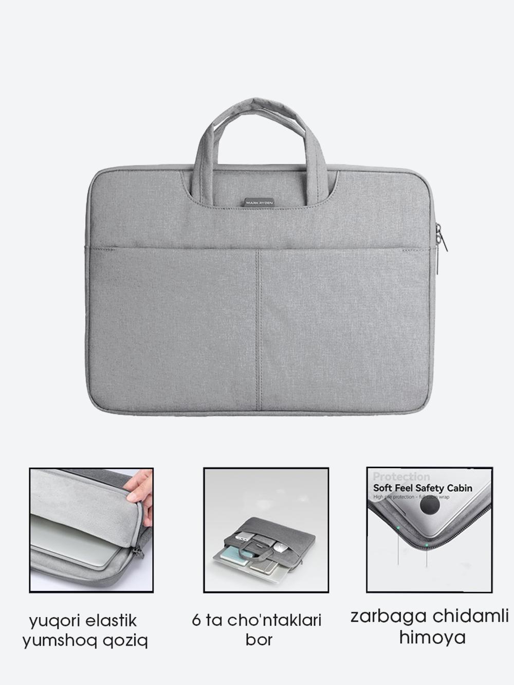 Noutbuk va Macbook  uchun sumka Mark Ryden MR98, biznes, erkak va ayol uchun, Oksford 15"-15,6" 2