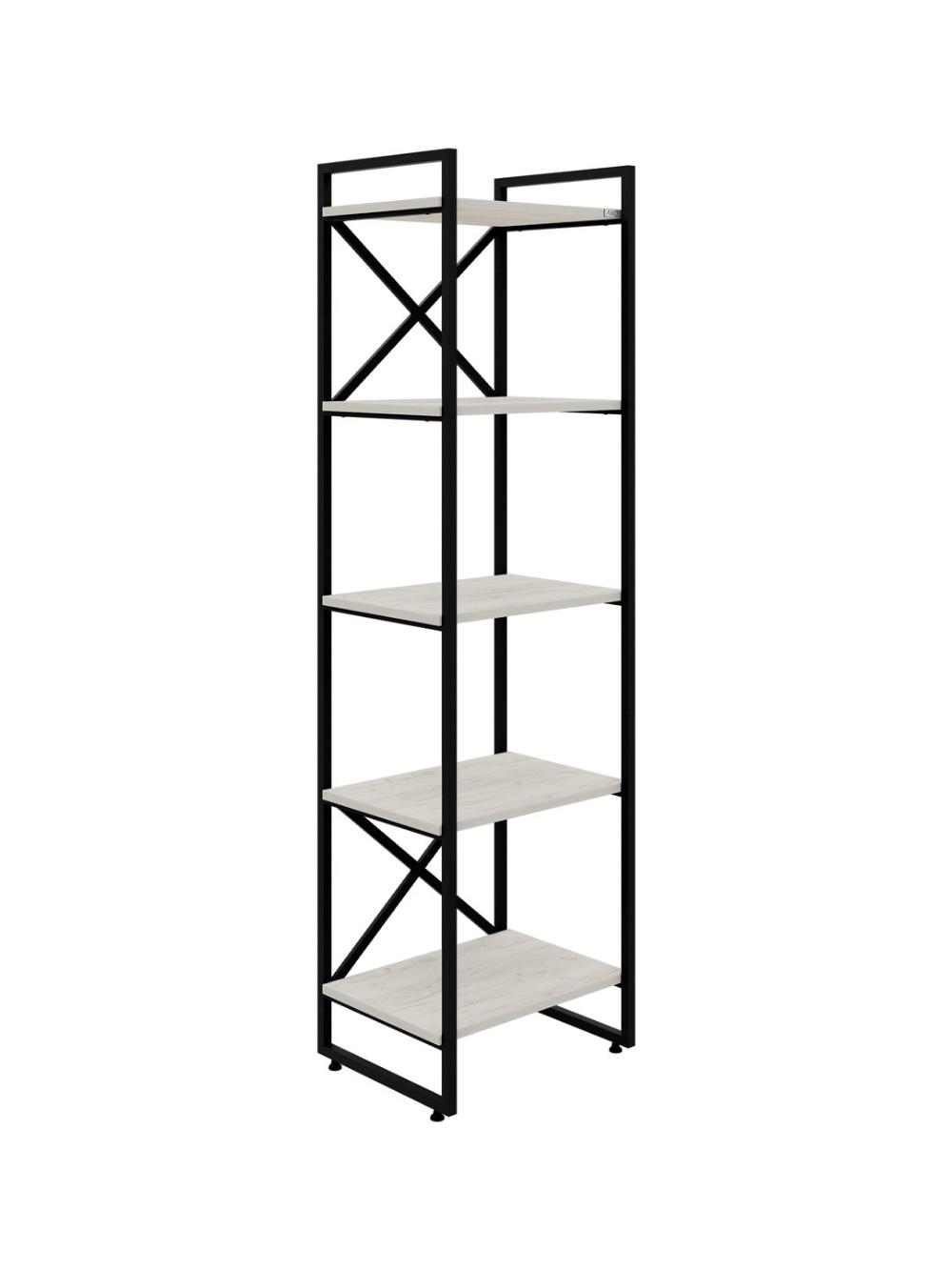 Stellaj AIKO Mini Krosses mk, polka uy va ofis uchun, loft uslubida, 50*40*180 sm 3
