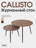 Jurnal stoli AIKO Callisto, 2 stol to'plam, D80х60/D60х45 sm 4