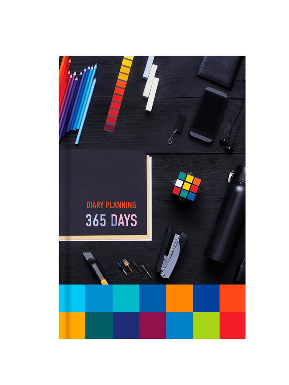 Ежедневник недатированный А5, 160л., 7БЦ BG "Color block", глянцевая ламинация ЕН5т160_лг_9976 1