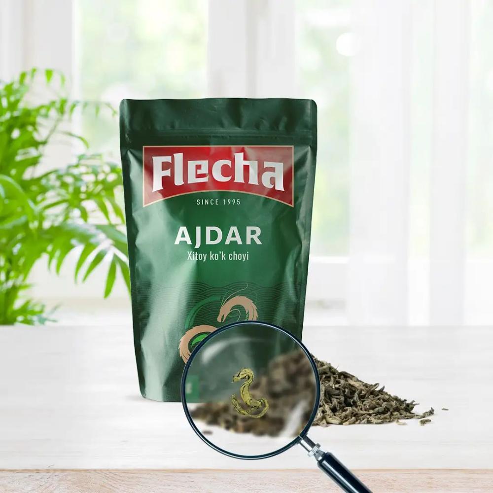 Китайский зеленый чай Flecha Ajdar, крупнолистовой, 350 г 2