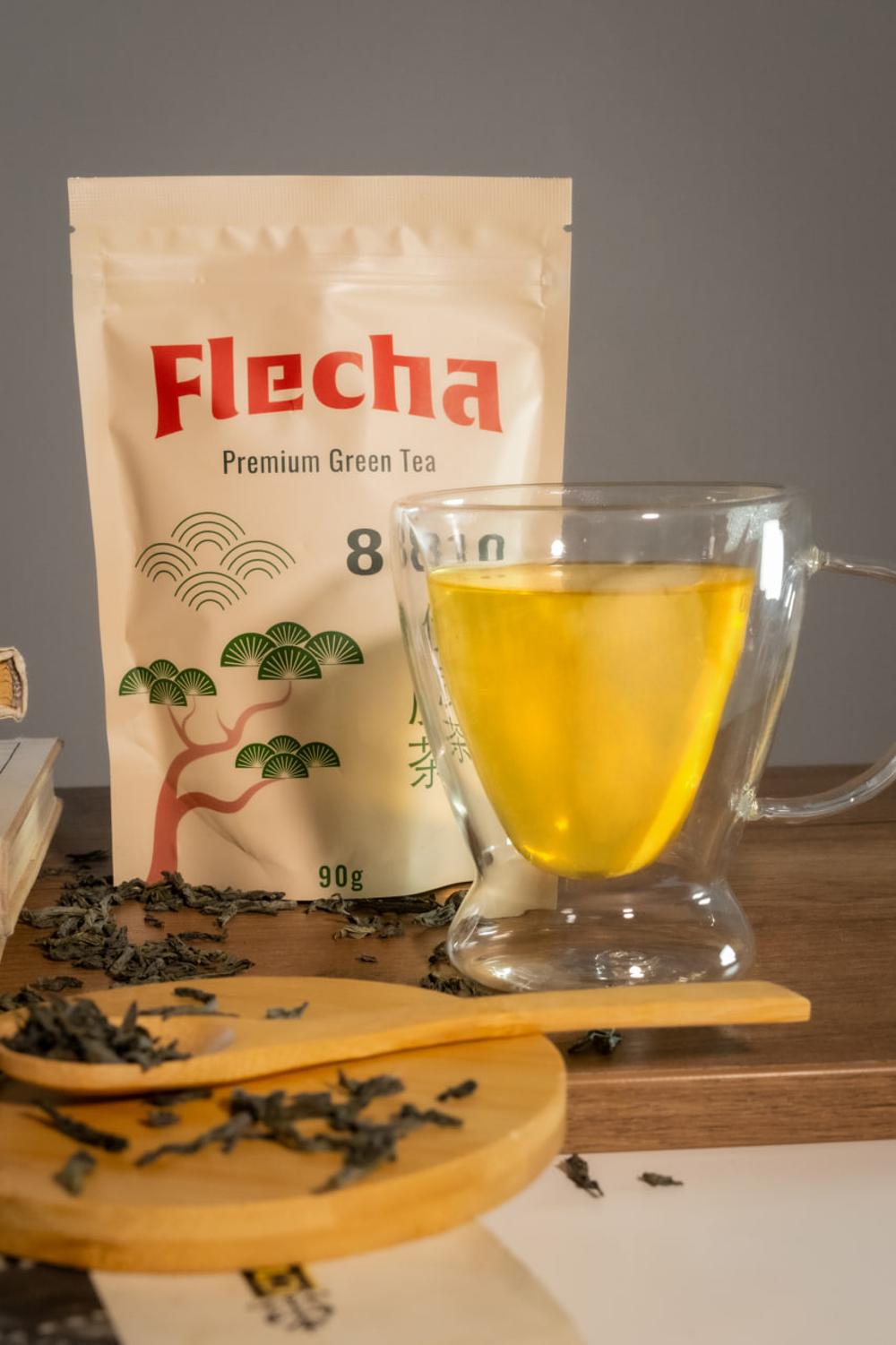 Китайский зеленый чай Flecha  Premium 8810, крупнолистовой, 90 г 1