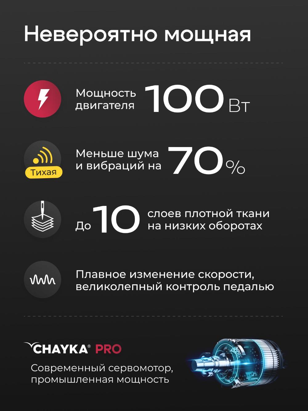 Швейная машина CHAYKA Power 100 6