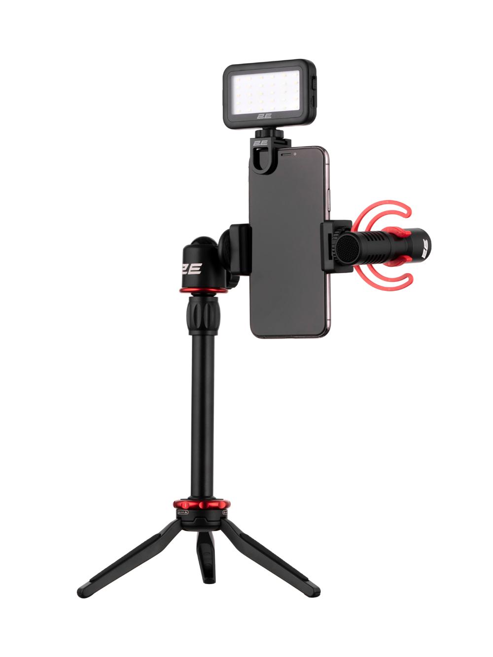 Микрофон с триподом для мобильных устройств 2E Microphone Maono by MM011 Vlog KIT, 3.5mm 2