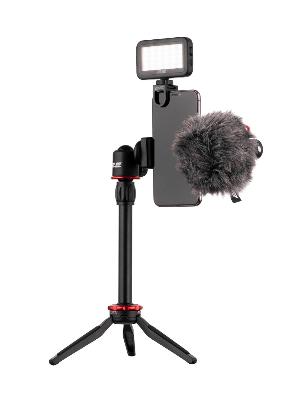 Микрофон с триподом для мобильных устройств 2E Microphone Maono by MM011 Vlog KIT, 3.5mm 1