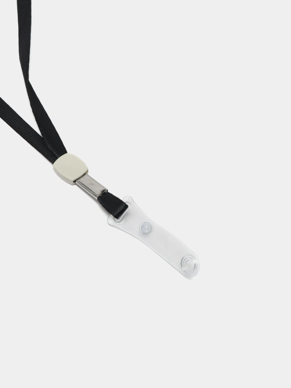 Лента для бейджа 450х10мм  (чр) Deli 8352bk 2