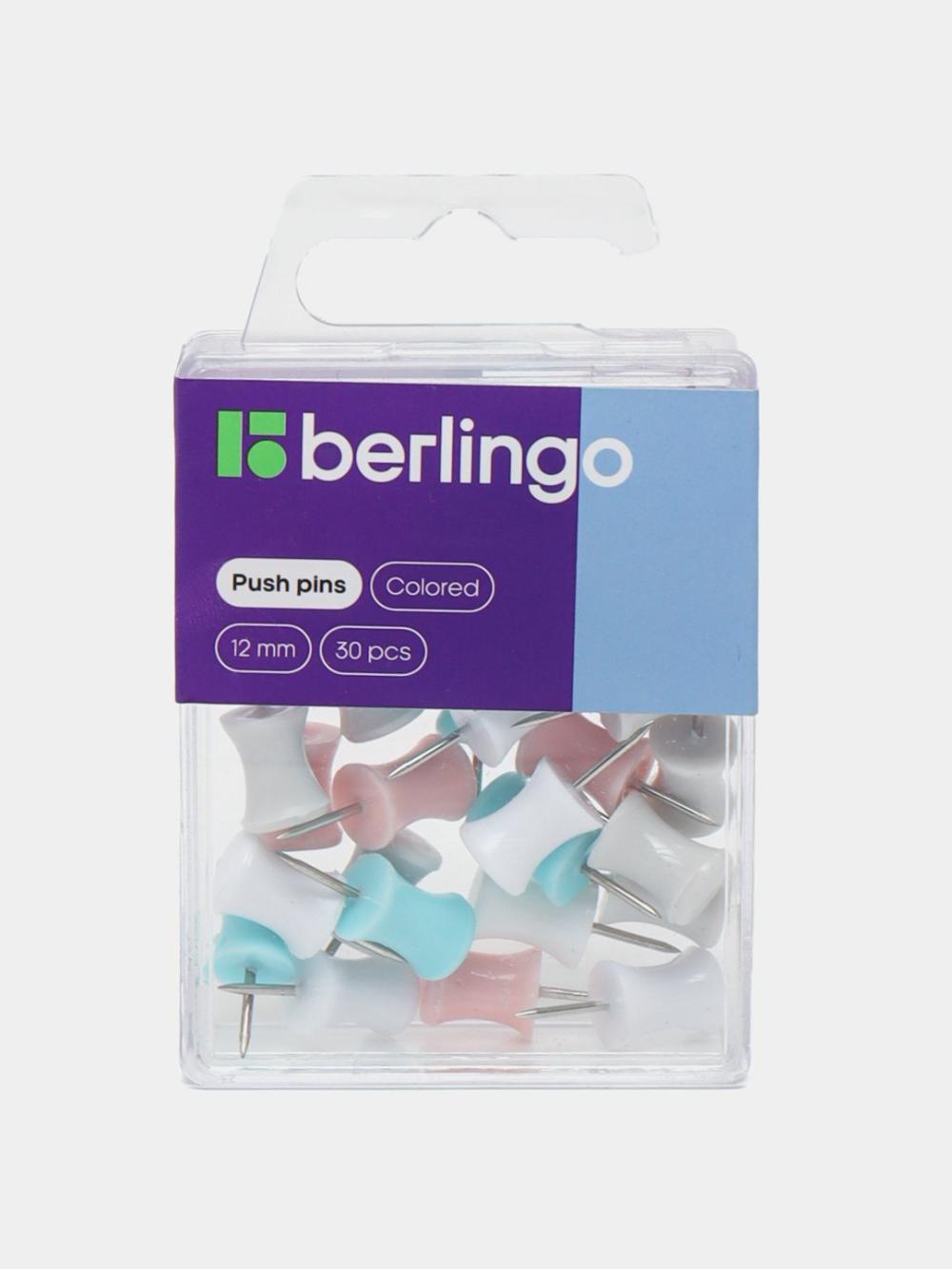Кнопки силовые Berlingo, 30шт., ассорти, пласт. упак., европодвес PN5010 1