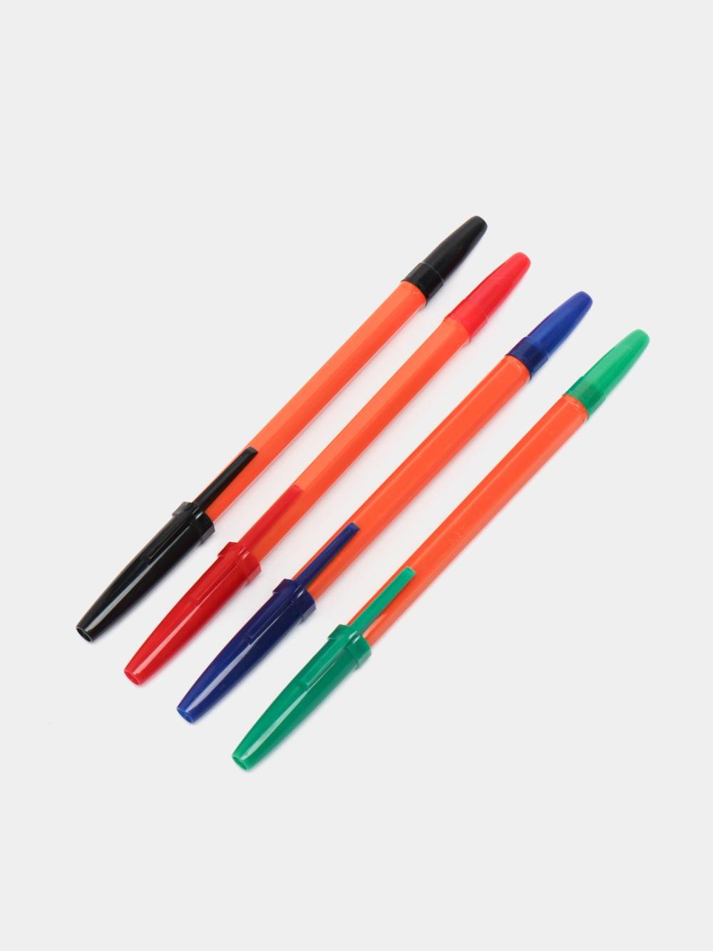 Sharikli ruchkalar to'plami STAMM "Optima" 4 dona, 04 rang, 1,0mm, to'q sariq korpus, yevropodvesli paket RSH-30431-4 2