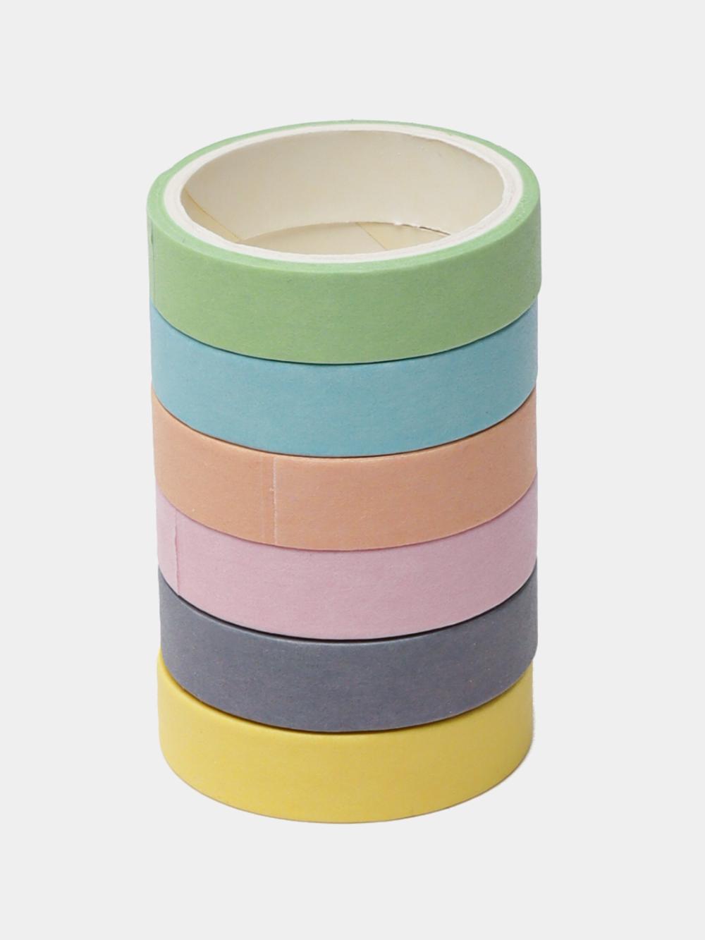 Набор клейких декоративных лент MESHU "Macaron", 6шт MS_36891 1