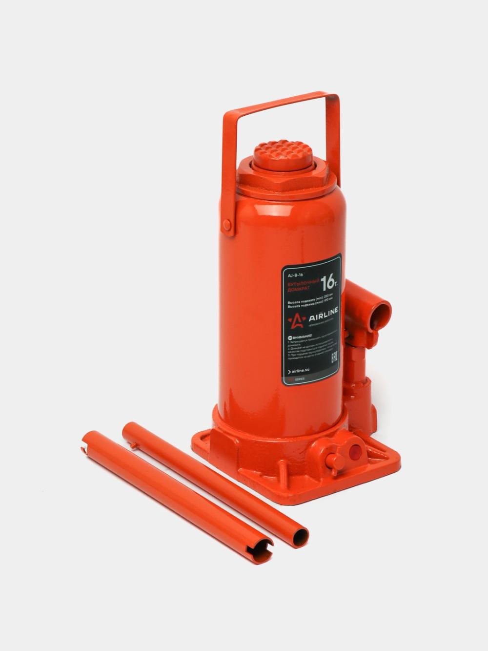 Домкрат бутылочный 16т PRO (MIN - 250 мм, MAX - 470 мм) (AJ-B-16) 1
