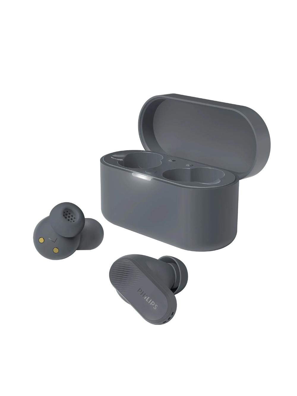 Philips TAT3509GY Haqiqiy simsiz shovqinni bekor qiluvchi minigarnituralar kulrang, 28 soatgacha o'ynash vaqti 2