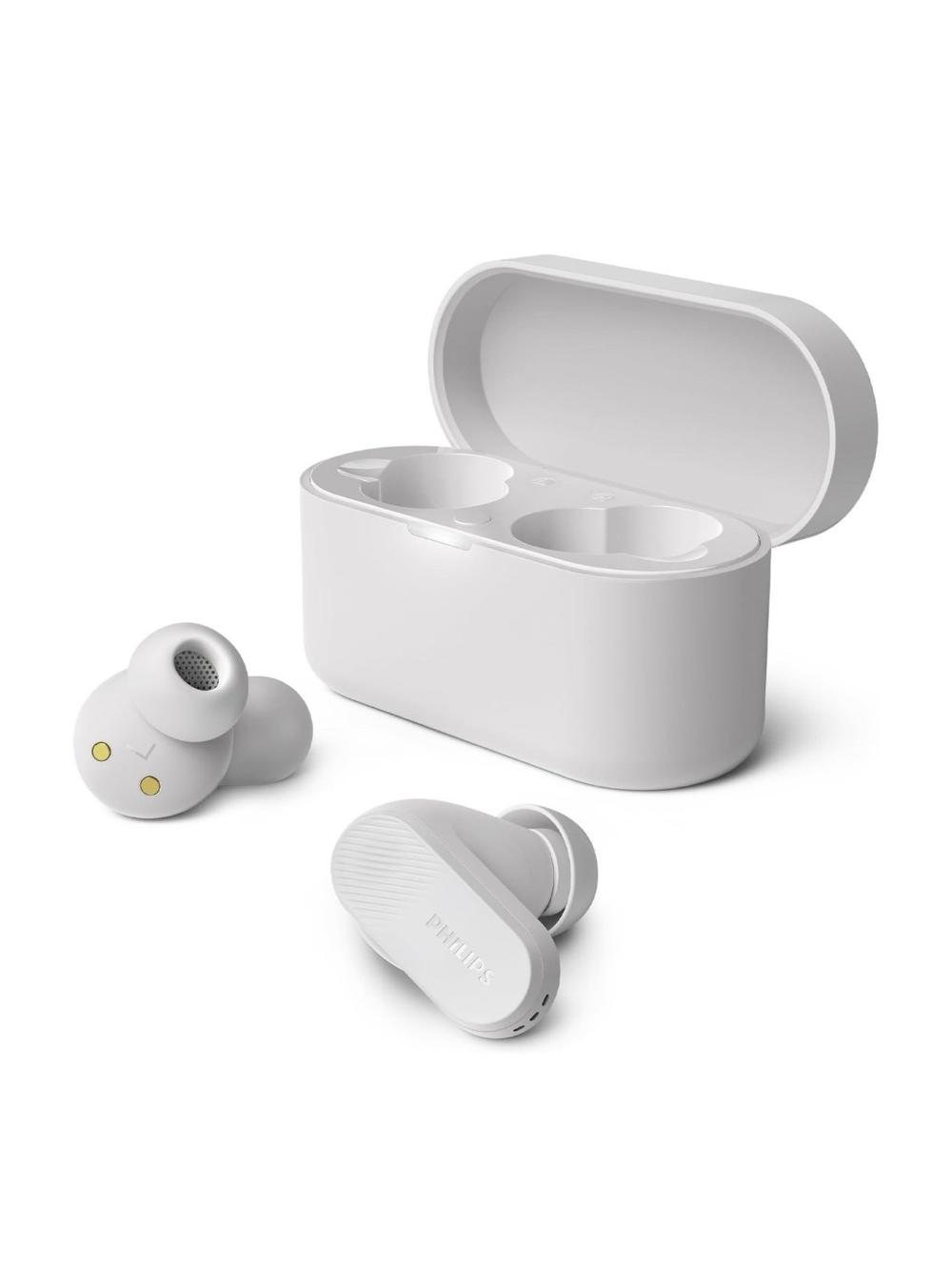 Полностью беспроводные наушники с шумоподавлением Philips TAT3509WT белый до 28 часов воспроизведения 1