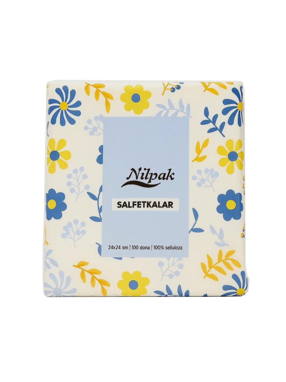 Салфетки "Nilpak" (100 шт) 24*24 см, арт 003, минимальный заказ 40 упаковок, Цена указана за 1 упаковку 1