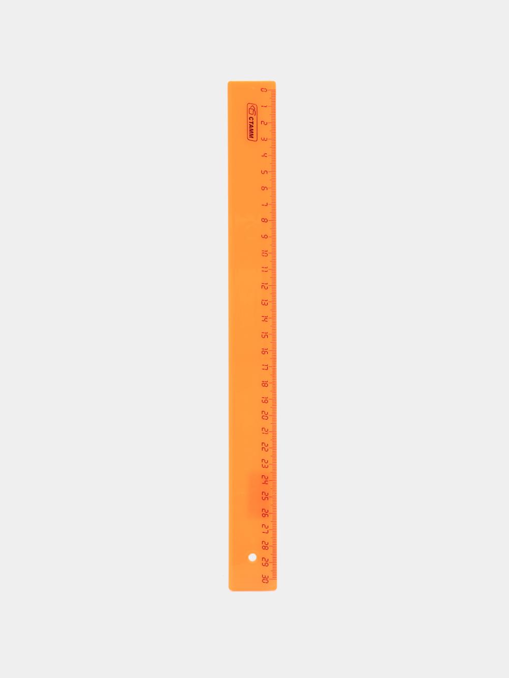 Lineyka 30sm Stamm "Neon", chap qo‘lliklar uchun, plastik, assorti, yevropodves LN38 1