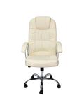 Sun’iy charm PU materialidan ergonomik kreslo OZONE BEIGE 2