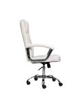 Sun’iy charm PU materialidan ergonomik kreslo OZONE WHITE 3
