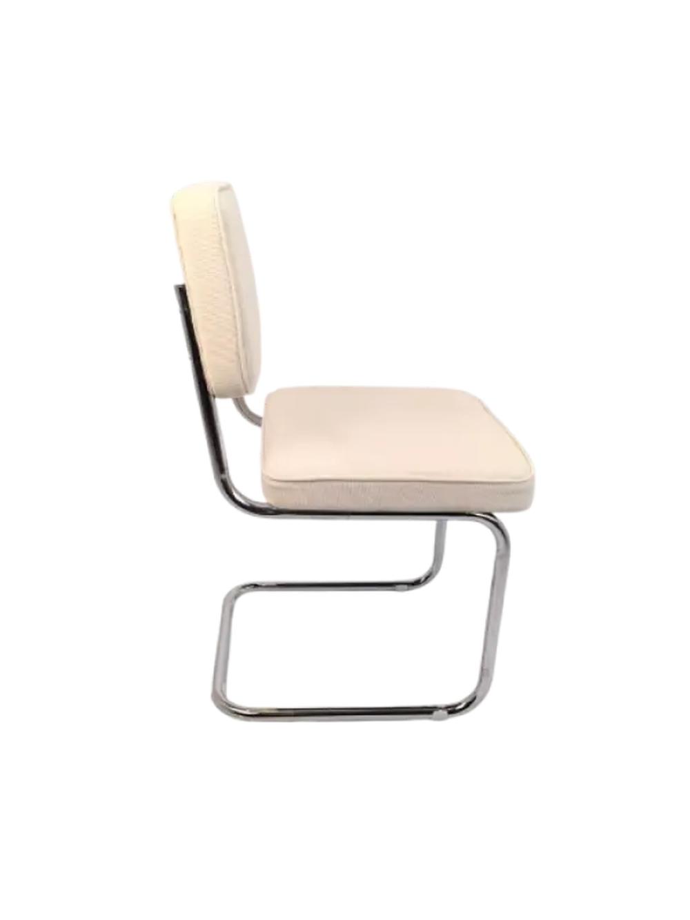 Стул с хромированными ножками SONIA BEIGE FABRIC 3