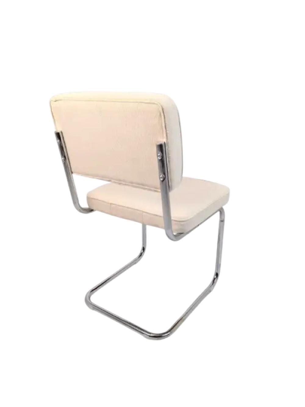 Стул с хромированными ножками SONIA BEIGE FABRIC 4
