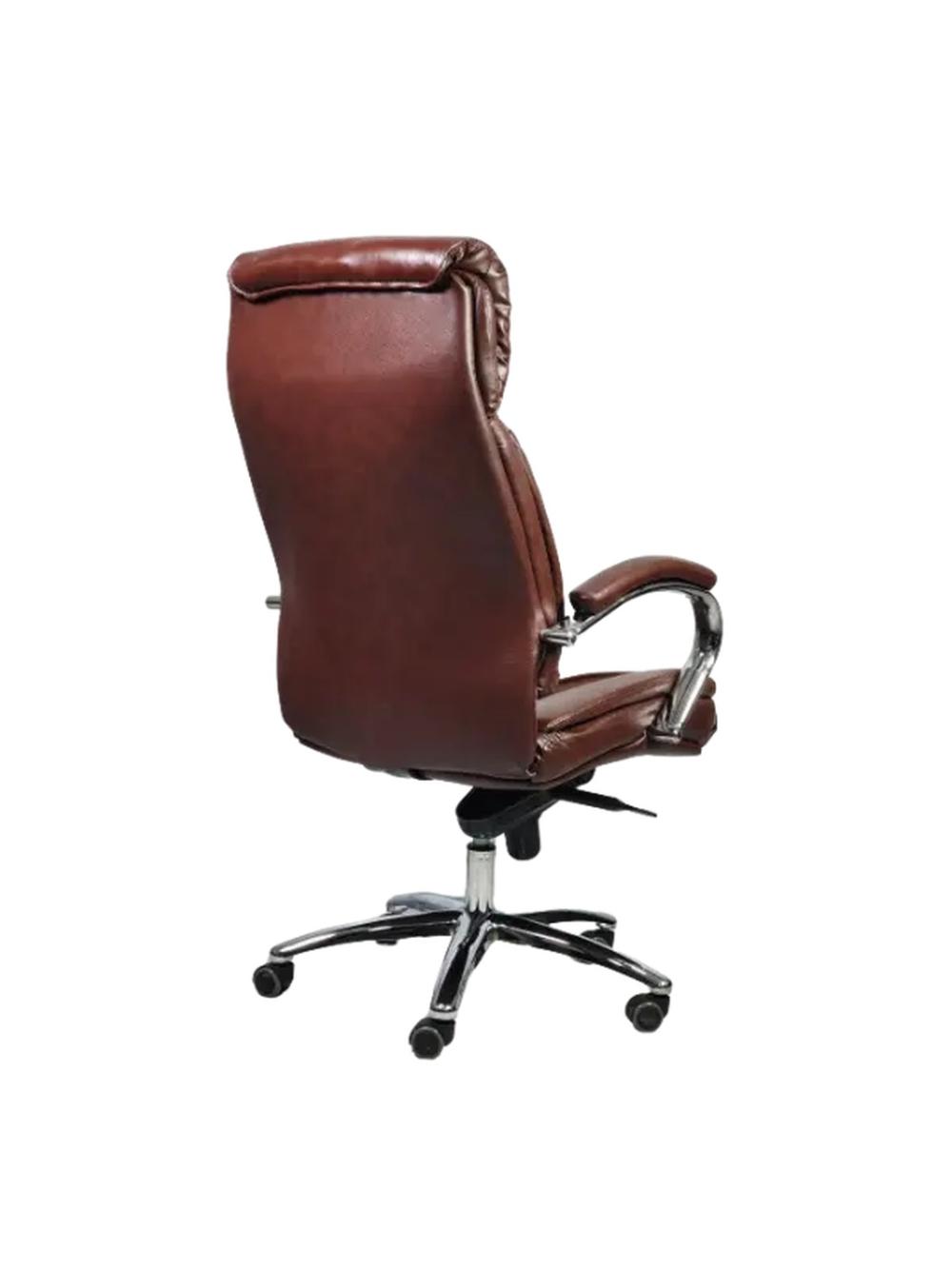 Rahbarlar uchun charm NOBLE BROWN ofis kreslosi 5