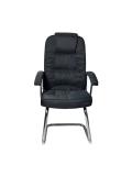 Современное офисное кресло OZONE VISITOR BLACK FABRIC  для посетителей 2