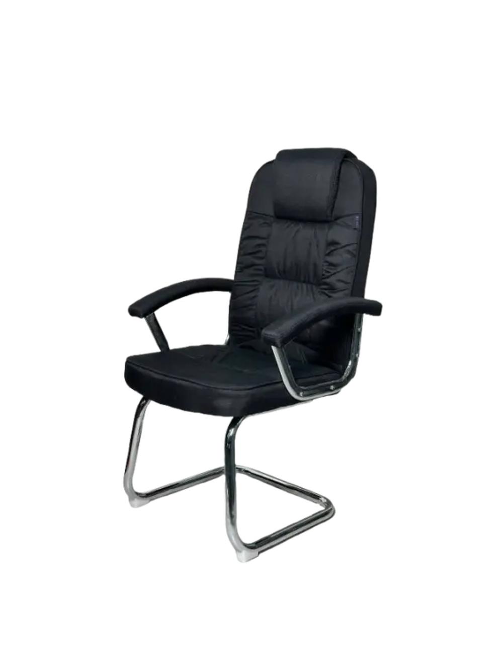Современное офисное кресло OZONE VISITOR BLACK FABRIC  для посетителей 3